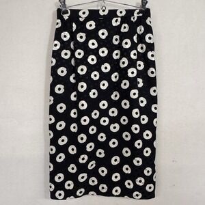 Vintage Raul Blanco Silk Skirt Pencil Skirt Mod Sz 4